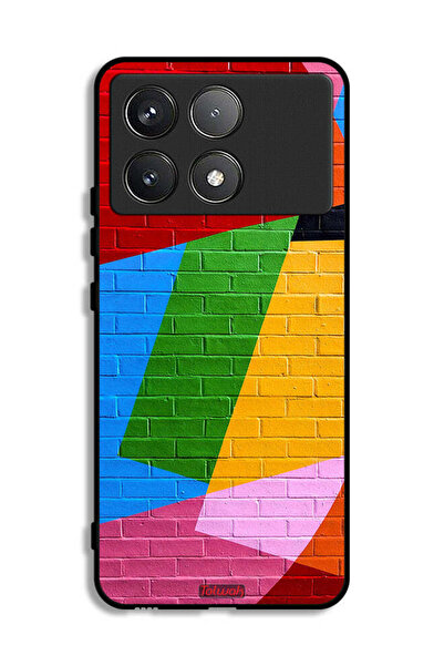 Tolwak غطاء حماية لهاتف Xiaomi Poco F6 Pro برسومات جدارية ملونة