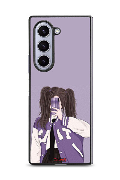 Tolwak غطاء حماية لهاتف Samsung Galaxy Z Fold6 لالتقاط صورة سيلفي