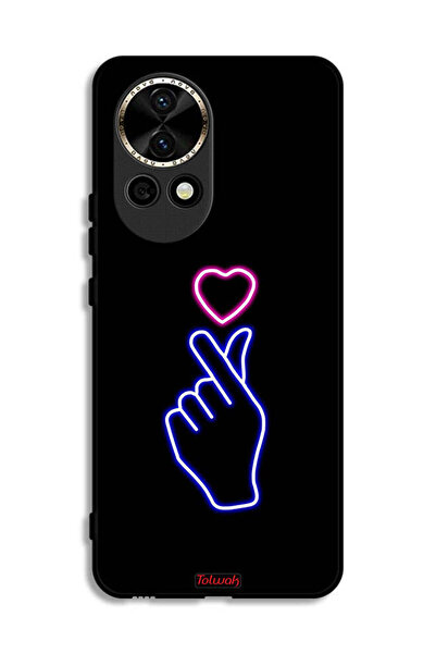 Tolwak غطاء حماية لهاتف هواوي نوفا 12 5G برسومات قلب سناب