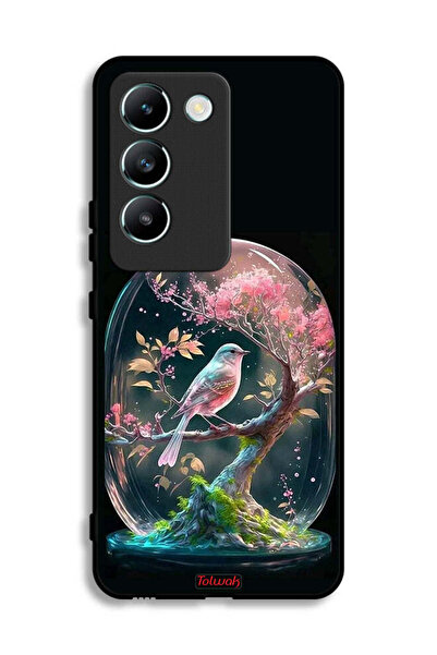 Tolwak Vivo V30 Lite 4G Protective Case Cover Bird In Jarr