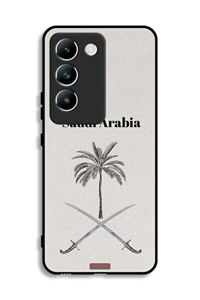 Tolwak غطاء حماية لهاتف فيفو V30 لايت 4G - لوحة فنية لعلامة المملكة العربية ا...