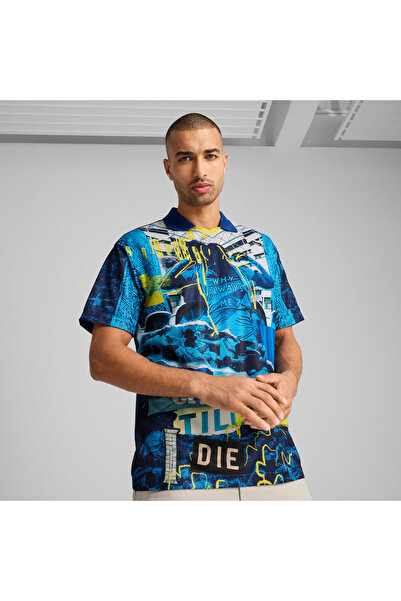 Puma Mens Manchester City ftblNRGY+ Retro Jersey - Blue