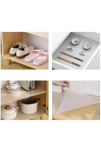 Micostore Anti-slip mat, drawer protection foil, non-slip, waterproof, 300 x 50 cm, white