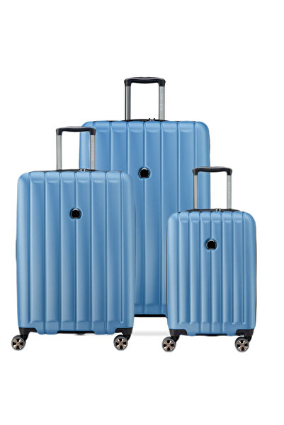 Delsey مجموعة لونجيتود 3 قطع (L+M+S) 55/69/81 سم أزرق