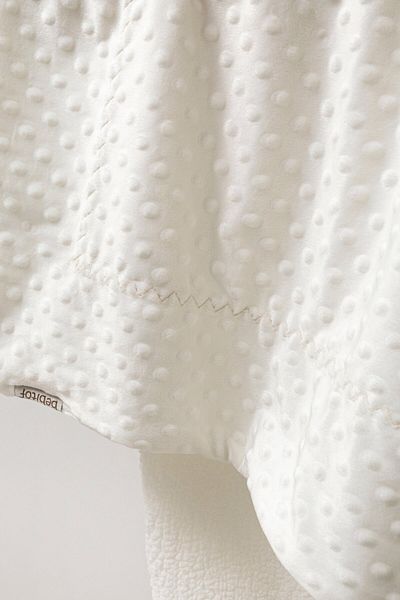 Teddy Pie Chickpea Patterned Lamb Lined Double Layer 108X85 Cm. Blanket