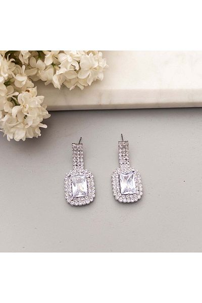 MOONGLOW ACCESSORIES Silver Glam Earrings