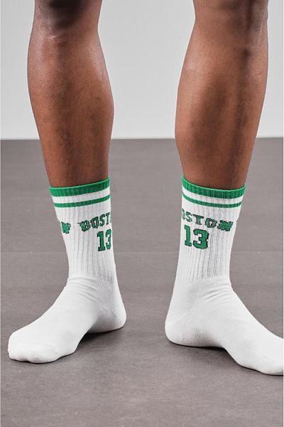 king brich 4-Piece Boston Written Sports Unisex Socks