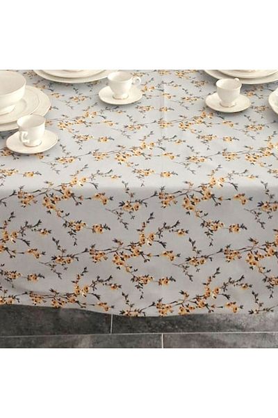 Pucioasa Teflon-coated cotton tablecloth, 160x220cm, Yellow Flowers
