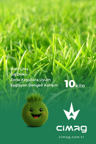 çimag Lolium Perenne Çim Tohumu - 10 kg (İngiliz Çimi / Çok Yıllık)