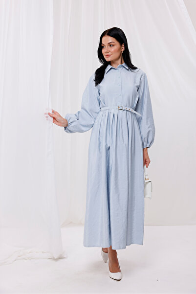 Jupe Women's modal fabric belted casual dress 7251