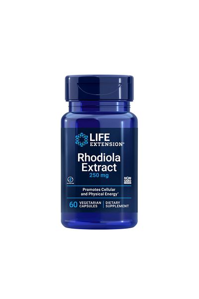 Life Extension Rhodiola Extract 250 mg –Vegetarian – 60 Capsules, Energy and Stress Management Supplement