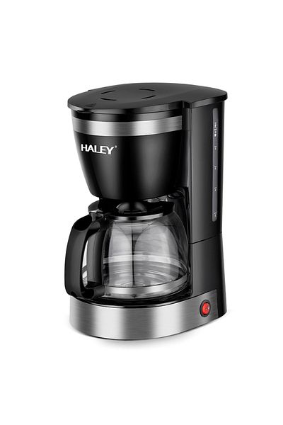 HALEY Hy-2808 Coffee Maker – 800w, 1.25l, 12 Cups, Fast Grinding, Safety System, Easy Operation