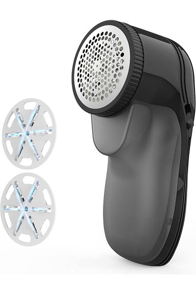 Shopi Countadollar Lint Remover for Clothes | Fabric Shaver with 2 Extra Replaceable Six-Leaf Blades | Bat