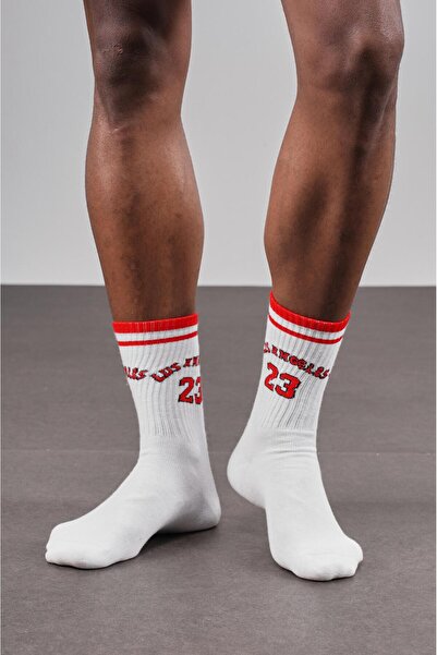 king brich Pack of 4 Los Angeles Written Unisex Sports Socks