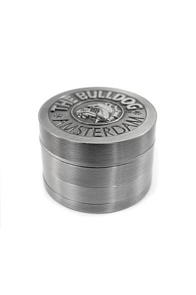 OEM Grinder The Bulldog Amsterdam cu Holograma aluminiu silver 4 Parti Ø50mm