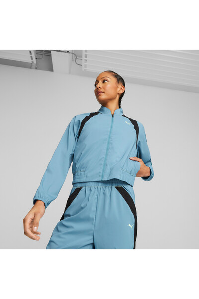 Puma Womens Fit Training Jacket - Blue