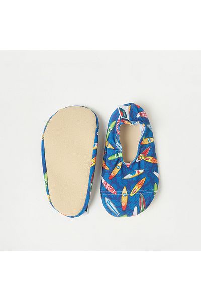 Juniors All-Over Surf Board Print Anti-Slip Swimming Slippers