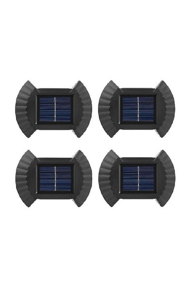divendi-ro Set of 4 outdoor solar wall lamps for up-down lighting