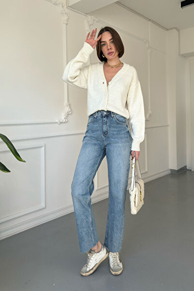 MAGARDE Blue - Cut-Out Jeans Boyfit Jeans