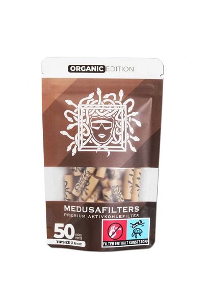 Medusafilters filtre organice Premium Medusa 6mm, Carbon Activat, Punga 50 bucati