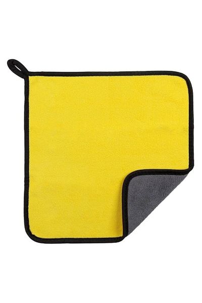ANGMAD Set 2 microfiber cloths ANGMAD, ultra-absorbent, universal, yellow-gray