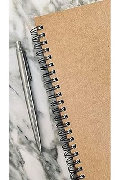 STOREMAX Difference Promotional Spiral Notebook, Kraft Cover, A5 Size (15X21 cm), 100 Sheets (Unlined)