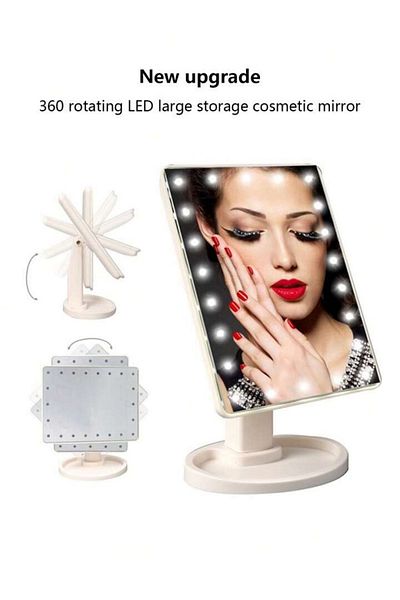 Generic Single-sided LED lighted desktop makeup mirror