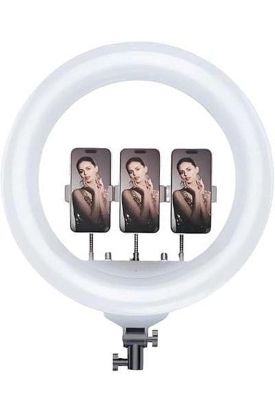Generic RGB LED Soft Ring Light MJ45 – 10" Dimmable Selfie Ring Light with 30 Lighting Modes, Adjustable T