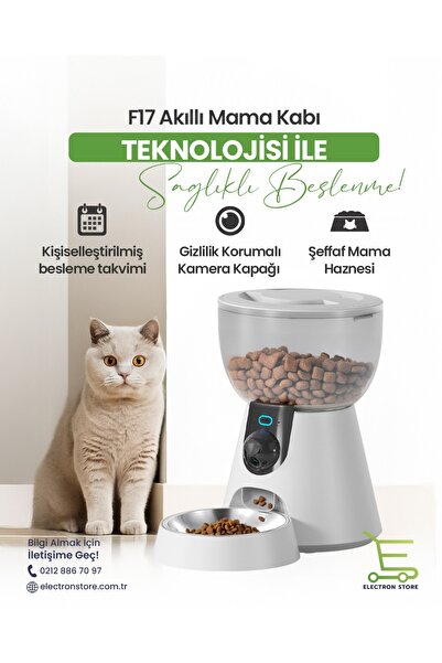 els pet Premium Akıllı Kedi Seti – Uzay Kapsülü Otomatik Kedi Tuvaleti + Otomatik Mama Kabı