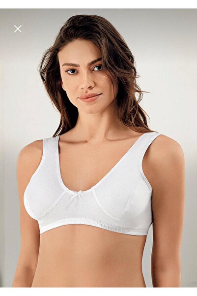 MORELOVE Şahinler Mb016, 6'lı Paket Kadın Penye Yarım Atlet Südyen Büstiyer *...