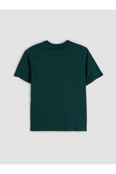 LC Waikiki New Season Crew Neck εμπριμέ χτενισμένο βαμβακερό ανδρικό Tisort - S5P205Z8