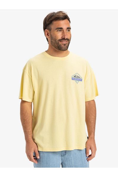 Quiksilver Ανδρικό κίτρινο μπλουζάκι καθημερινού στυλ Locked Up Eqyzt08063-yem0