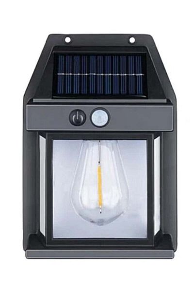 divendi-ro CB 888 solar led lamp with light sensor for wall power 3W Black