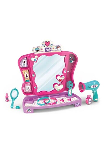 ANGMAD Set de joaca ANGMAD pt fetite, beauty studio, cu oglinda si 13 accesorii