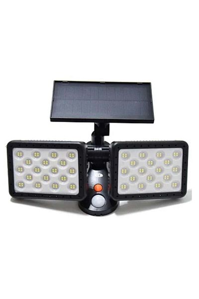 divendi-ro W770A double LED wall lamp with 144 LED solar panel