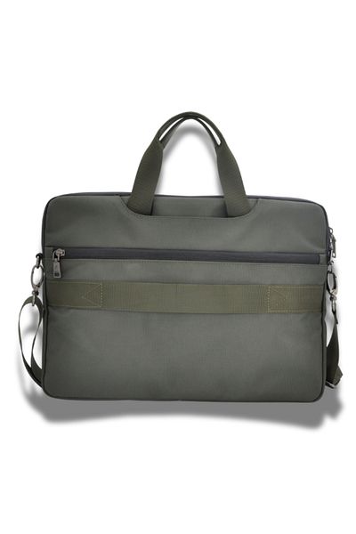 ORYX O-lapclassy Sleek Laptop Bag Minimalist Lightweight Work Bag Green