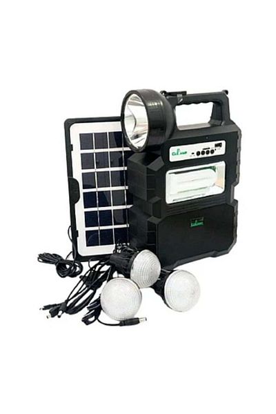 divendi-ro Portable solar kit CCLAMP CL-810 with 3 bulbs included FM radio and Bluetooth