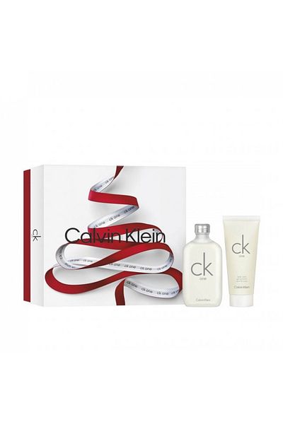 Calvin Klein CK One Gift Set, Eau de Toilette, 200 ml Eau de Toilette + 200 ml Body Lotion