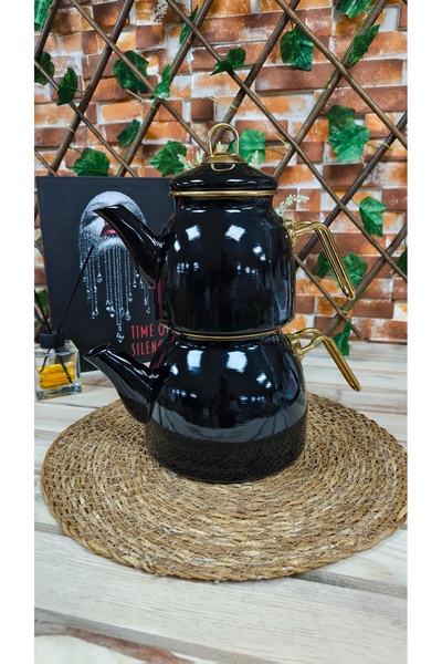 SOSYETE HOME41 EMAYE ÇAYDANLIK TAKIMI RENKLİ 1. KALİTE BÜYÜK BOY