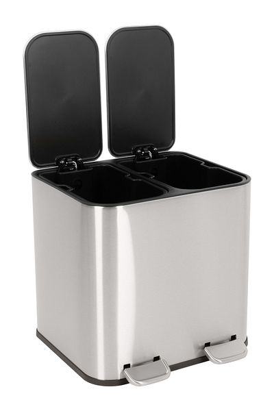 ORCHID SS 10L RECT DUAL BIN WITH SOFT CLOSE