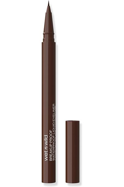 WET N WİLD wet n wild Breakup Proof Liquid Eyeliner, Waterproof, Long-Lasting - Cruelty-Free & Vegan - Brown