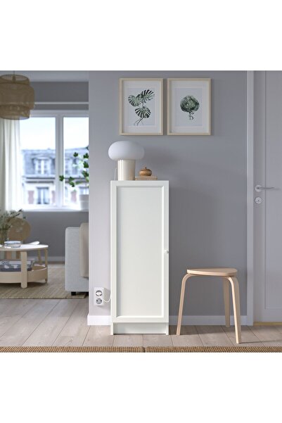IKEA kapaklı kitaplık, beyaz, 40x30x106 cm