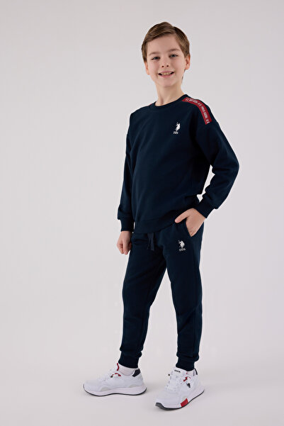 U.S. Polo Assn. Αδειτωμένο σετ φόρμας για αγόρια κάτω από 2 τεμάχια