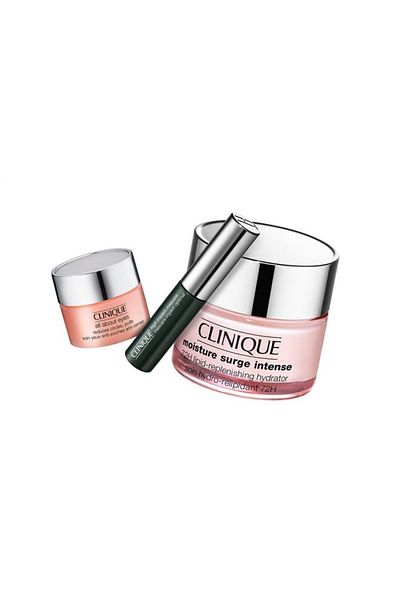 Clinique Glow & Go Bold Set Cadou–Crema Hidratare 72H & Crema Ochi & Mascara Volum Negru