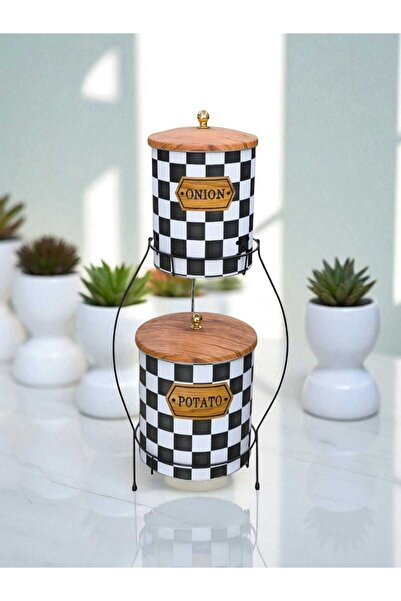kmskumsar 2'Katlı Patates Soğan Sepeti - Kovası