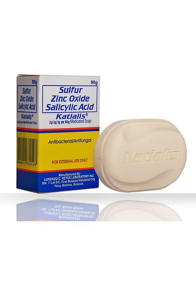 katialis Soap Sulfur Zinc Oxide Salicylic Acid Anti Fungal Anti Bacterial Soap