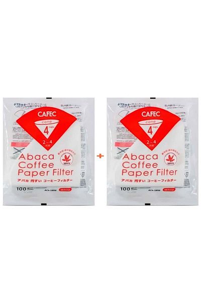 Cafec PACK OF 2- Paper Filter Suitable for V60 Size 02