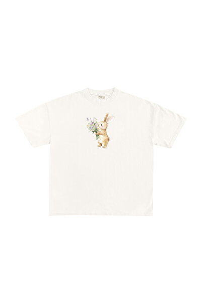 lethestudios Tricou cu imprimeu iepuraș
