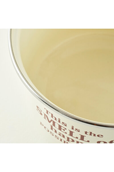 Bella Maison Cozy Enamel Sauce Pot Cream (1.6 Lt)