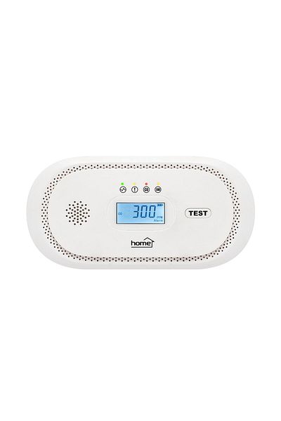 Home4U CO Sensor LCD, battery-powered, 2-year battery life, 10-year sensor life